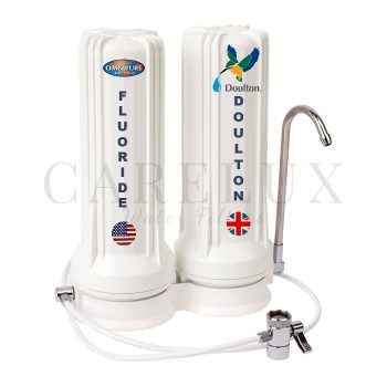 Twin Countertop Water Filter System with Fluoride Removal